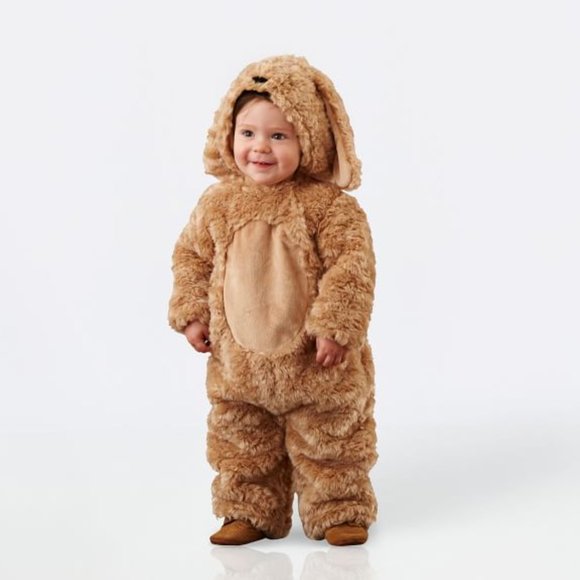 NEW Pottery Barn Kids BABY DOG HALLOWEEN COSTUME 0-6 3 MONTHS *brown puppy - Picture 2 of 15